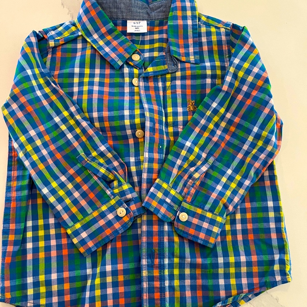 Baby Gap Plaid Button Down